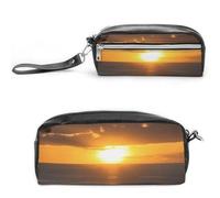 GFLFMXZW Borsa per trucchi da viaggio borsa cosmetica da donna tramonto Hawaii Beach Makeup Pouch per borsa grande organizer per trucco, tramonto spiaggia hawaiana, 20 x 10 x 5,5 cm, borsa cosmetica