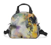 GFLFMXZW Borsa termica per il pranzo per le donne Collage Art Style Borse per il pranzo per gli uomini Lunch box riutilizzabili