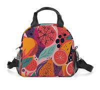 GFLFMXZW Borsa termica per il pranzo per le donne con frutta di pesca borse per il pranzo sparse per gli uomini Lunch box riutilizzabili scatole per il pranzo