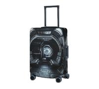 GFLFMXZW Copertura elastica per bagagli da viaggio, copertura interna per bagagli, antigraffio, decorativa, per adulti (45,7-81,3 cm), Nero , M