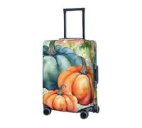 GFLFMXZW Copertura elastica per bagagli da viaggio, copertura per valigie con acquerelli e zucche brillanti, copertura protettiva per bagagli da viaggio, antigraffio, copertura decorativa per adulti