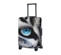 GFLFMXZW Copertura elastica per bagagli da viaggio, copertura per valigie con occhio di leopardo delle nevi copertura protettiva per bagagli da viaggio, antigraffio, copertura decorativa per adulti