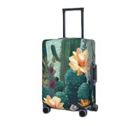 GFLFMXZW Copertura elastica per bagagli da viaggio, copertura per valigie estiva, motivo floreale con cactus, copertura protettiva per bagagli da viaggio, antigraffio, copertura decorativa per adulti