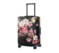 GFLFMXZW Copertura elastica per bagagli da viaggio, copertura protettiva per bagagli con fiori di ciliegio, copertura protettiva per bagagli da viaggio, antigraffio, copertura decorativa per adulti