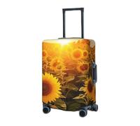 GFLFMXZW Copertura elastica per bagagli da viaggio, copertura protettiva per bagagli da viaggio, antigraffio, decorativa, per adulti (45,7-81,3 cm), Nero , S