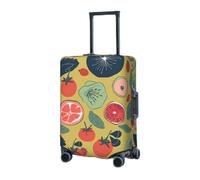 GFLFMXZW Copertura elastica per bagagli da viaggio, copertura protettiva per bagagli estiva, antigraffio, per adulti (45,7-81,3 cm), Nero , M