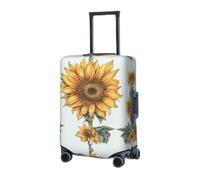 GFLFMXZW Copertura elastica per valigie da viaggio, motivo girasole dipinto a mano, copertura protettiva per bagagli da viaggio, antigraffio, copertura decorativa per adulti (45,7-81,3 cm)