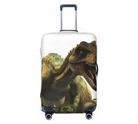GFLFMXZW Copertura per bagagli 3D a tema dinosauri, elegante, lavabile, elasticizzato, antigraffio, per bagagli da 45,7 a 78,7 cm, Nero , M