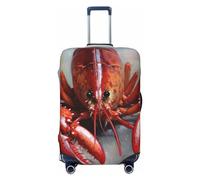 GFLFMXZW Copertura per bagagli a forma di aragosta, elegante, lavabile, elasticizzata, antigraffio, per bagagli da viaggio da 45,7 a 78,7 cm, Nero , L