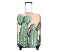 GFLFMXZW Copertura per bagagli con cactus verde acquerello elegante copertura per valigie lavabile elasticizzata protezione antigraffio per bagagli da viaggio per bagagli da 45,7 a 78,7 cm, Nero , M