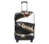 GFLFMXZW Copertura per bagagli da viaggio Cobra Snake Valigie Coperture per bagagli Moda Valigie Protector Adatto per bagagli da 45,7 a 81,3 cm, Nero , M