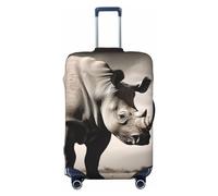 GFLFMXZW Copertura per bagagli da viaggio Sud Africa animale Valigie Coperture per bagagli Moda Valigie Protector Adatto per bagagli da 18-32 pollici, Nero , M