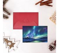 GFLFMXZW Divertente biglietto di San Valentino con aurora boreale biglietti di auguri vuoti con buste biglietto di compleanno biglietto di nozze biglietto di simpatia Thinking of You Card