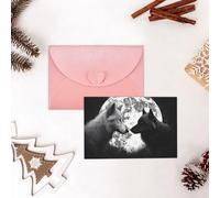 GFLFMXZW Divertente biglietto di San Valentino con lupi amore sotto la luna animali selvatici biglietti di auguri vuoti con buste biglietto di compleanno biglietto di nozze biglietto di simpatia