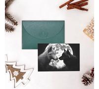 GFLFMXZW Divertente biglietto di San Valentino con lupi amore sotto la luna animali selvatici biglietti di auguri vuoti con buste biglietto di compleanno biglietto di nozze biglietto di simpatia