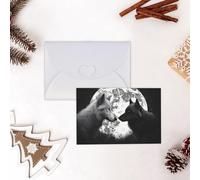 GFLFMXZW Divertente biglietto di San Valentino con lupi amore sotto la luna animali selvatici biglietti di auguri vuoti con buste biglietto di compleanno biglietto di nozze biglietto di simpatia