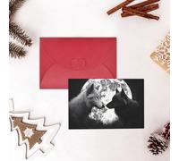 GFLFMXZW Divertente biglietto di San Valentino con lupi amore sotto la luna animali selvatici biglietti di auguri vuoti con buste biglietto di compleanno biglietto di nozze biglietto di simpatia