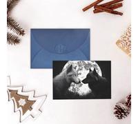 GFLFMXZW Divertente biglietto di San Valentino con lupi amore sotto la luna animali selvatici biglietti di auguri vuoti con buste biglietto di compleanno biglietto di nozze biglietto di simpatia