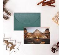 GFLFMXZW Divertente biglietto di San Valentino Museo del Louvre a Parigi biglietti di auguri vuoti con buste biglietto di compleanno biglietto di nozze biglietto di simpatia Thinking of You Card