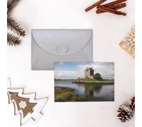 GFLFMXZW Divertente biglietto di San Valentino vista del castello di Dunguaire biglietti di auguri vuoti con buste biglietto di compleanno biglietto di nozze biglietto di simpatia Thinking of You Card