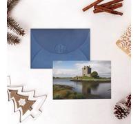 GFLFMXZW Divertente biglietto di San Valentino vista del castello di Dunguaire biglietti di auguri vuoti con buste biglietto di compleanno biglietto di nozze biglietto di simpatia Thinking of You Card