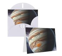 GFLFMXZW Jupiter - Biglietti di auguri con stampa paesaggistica, vuoti, con buste, set di biglietti di ringraziamento per tutte le occasioni, 10,2 x 15,2 cm