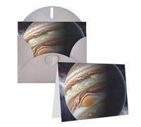 GFLFMXZW Jupiter - Biglietti di auguri con stampa paesaggistica, vuoti, con buste, set di biglietti di ringraziamento per tutte le occasioni, 10,2 x 15,2 cm