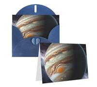 GFLFMXZW Jupiter - Biglietti di auguri con stampa paesaggistica, vuoti, con buste, set di biglietti di ringraziamento per tutte le occasioni, 10,2 x 15,2 cm
