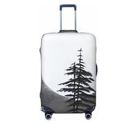 GFLFMXZW Moon Pine Tree - Copertura per bagagli elegante, lavabile, elasticizzata, antigraffio, per bagagli da 45,7 a 78,7 cm, Nero , M