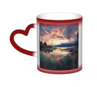 GFLFMXZW Tazza cambia colore sera a Vancouver tazza da caffè in ceramica tazze da caffè tazza creativa tazza magica tazza da tè magica