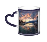 GFLFMXZW Tazza cambia colore sera a Vancouver tazza da caffè in ceramica tazze da caffè tazza creativa tazza magica tazza da tè magica
