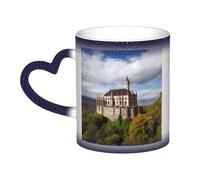 GFLFMXZW Tazza che cambia colore monumenti storici dell'Armenia Tazza da caffè in ceramica tazze da caffè tazza creativa tazza magica tazza da tè magica