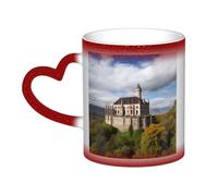 GFLFMXZW Tazza che cambia colore monumenti storici dell'Armenia Tazza da caffè in ceramica tazze da caffè tazza creativa tazza magica tazza da tè magica