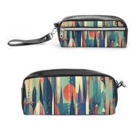 GFLFMXZW Trousse da viaggio per cosmetici da donna, forme colorate assortite, borsa per il trucco per borsa, grande custodia organizer per trucchi, forme colorate assortite, 20 x 10 x 5,5 cm, borsa