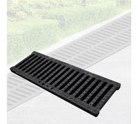 GFLPSQIA piovana scolo canaletta Copertura di Drenaggio per Trincea da 10, 20, 30, 40, 50 Cm di Larghezza, Kit di Canali di Drenaggio per Trincea per Pavimenti di Fabbrica(30 x 4 cm/12 x 2 in)