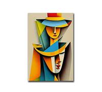 GFMODE Picasso Poster Moda Astratta Tela Pittura Vintage Wall Art Picasso Stampe Quadri Moderni per Soggiorno Home Decor 50x70cm X1 Senza Cornice