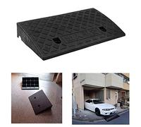 GFMODE Rampe per Marciapiedi, Piastra Gradino Pendenza Auto Passo 7cm 9cm 13cm 15cm 17cm 19cm Parcheggio Bicicletta Rampa A Gradini (Color : 49 * 27 * 7cm, Size : Black)