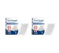 GFOUK - Micronago Vein Target per gambe stanche, supporto per la circolazione sanguigna, plastica, ingredienti naturali, per tutti i tipi di pelle, uso quotidiano (2 pezzi)