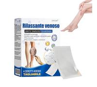 GFOUK Rilassante venoso CEROTTO TERAPEUTICO CON MICROAGHI, 4PCS Patch per Vene Varicose, Patch Riduce Le Vene Varicose,Cerotti Lenitivi per Le Gambe (1 Pezzi)