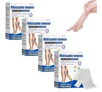 GFOUK Rilassante venoso CEROTTO TERAPEUTICO CON MICROAGHI, 4PCS Patch per Vene Varicose, Patch Riduce Le Vene Varicose,Cerotti Lenitivi per Le Gambe (4 Pezzi)