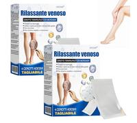 GFOUK Rilassante Venoso Cerotto Terapeutico con Microaghi, Cerotti per Vene Varicose Gambe, Circolazione gambe, Microcircolo e Trattamento delle Vene Varicose, per Uomini e Donne (2 Pezzi)