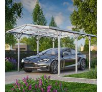 GFP 2,85x5,05m Tettoia per auto, alluminio anodizzato, con grondaie incluse - (GFPV00804)