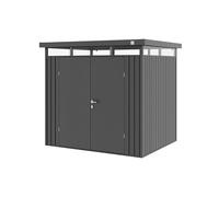 GFP Primeyard Casetta da Giardino Metallo 210x180x205 cm Armadio da Esterno per Attrezzi Antracite