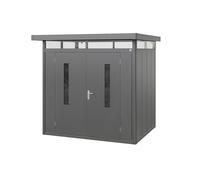 GFP Primeyard Casetta da giardino metallo 228x180x231 cm Armadio da esterno per attrezzi antracite