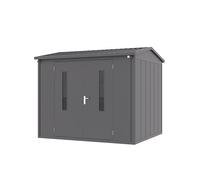 GFP Primeyard Casetta da giardino metallo 263x228x231 cm Armadio da esterno per attrezzi antracite