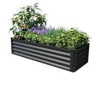 GFP PRIMEYARD Orto rialzato LUCA, acciaio, antracite 150x60x35 cm