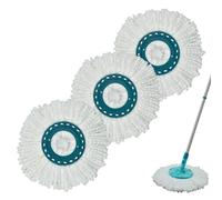 GFRED Testine di ricambio compatibili con Leifheit Clean Twist Mop Ergo (3 pezzi)
