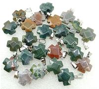 Gfsdjalkj 1. 0pc. Ciondolo di Cristallo del Quarzo del Quarzo del Mix di Pietra Naturale for la Collana di Fabbricazione dei Gioielli (Metal Color : No.2)