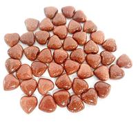 Gfsdjalkj 5. 0pcs 10 * 1 0mm Natural Gem Stone Tiger Eye Quartz Crystal Heart Heart Cabochon Ciondolo Adatto for Gioielli Fai da Te Fabbricazione di Collana Accessori (Metal Color : No.4)