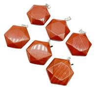 Gfsdjalkj 6pcs Natural Gem Stone Quartz Crystal Fluorite Pendant Lapis for Gioielli Fai da Te Accessori for Collana (Metal Color : No.14)